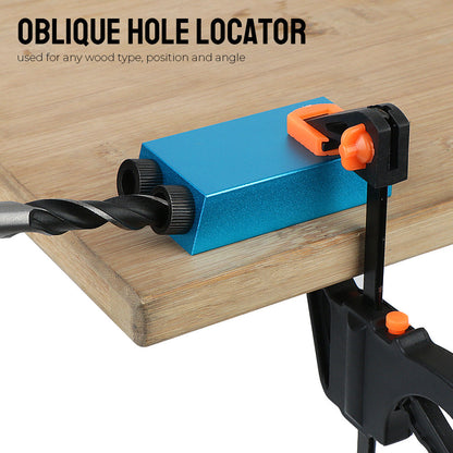 7/14/15PCS Pocket Hole Jig Kit – 15° Woodworking Drilling Guide & Locator with Drill Bit Set