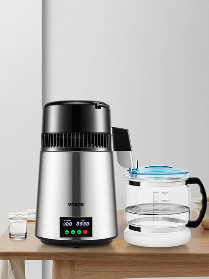 SucceBuy 4L Water Distiller – Home Purifier with 1L/H Distilling Speed & Touch Screen